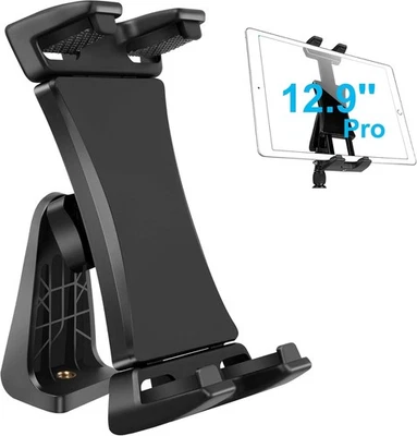 IPad Tripod Mount Adapter, 360 Degree Rotatable Universal Tablet Clamp Holder - image 1 of 4