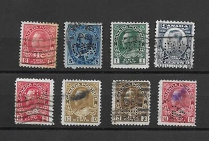 LOTE DE SELLOS USADOS Y PERFIN DE CANADÁ F4878 - Imagen 1 de 1