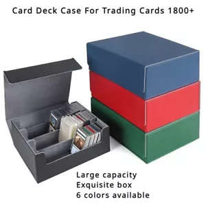 CCG Magic Game Trading Collectable Cards Large PU Leather Deck Boxes - Picture 1 of 11