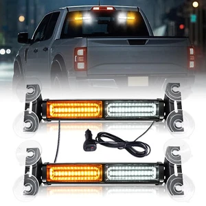 2 in 1 LED Emergency Dash Strobe Lights Windshield Deck Warning Safety Flashing⭐ - Picture 1 of 9
