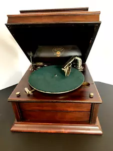 "Antik Columbia Grafonola Typ C-2 Phonograph mit Mahagoni-Etui ""WIE BESEHEN" - Bild 1 von 17