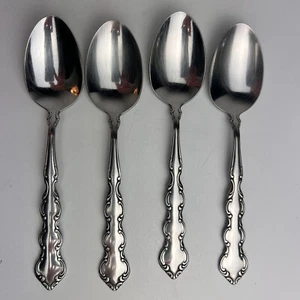 Vintage Oneida MOZART Deluxe Cucchiaio Posate Inox - Set di 4 Cucchiaini 6" - Foto 1 di 8