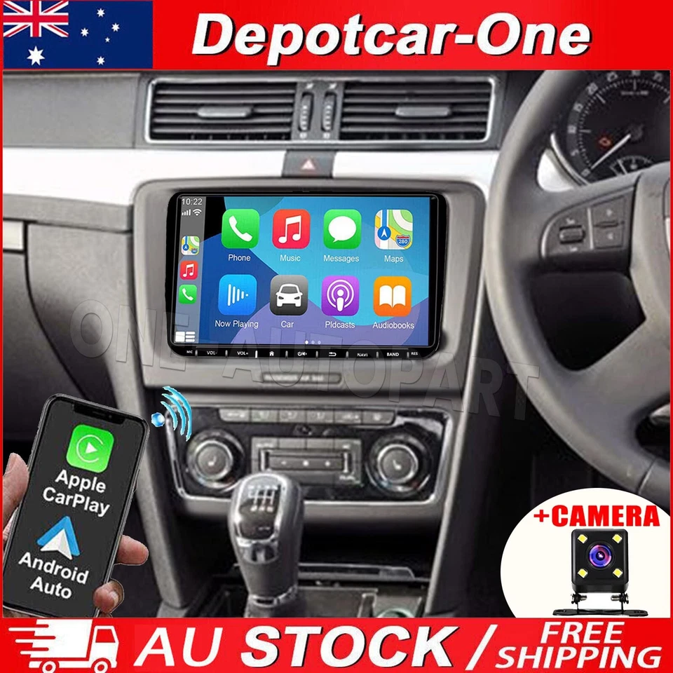 9'' Carplay Android 13 GPS Head Unit Car Radio Stereo For Skoda Superb 2009-2015 - image 1 of 4
