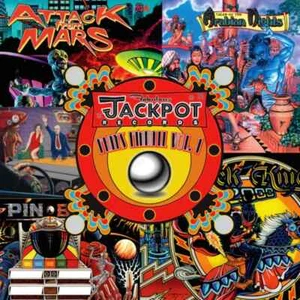 Jackpot Plays Pinball Vol.1 LP Red Vinyl Black Knight 2000 Taxi Pinbot Library - Picture 1 of 1