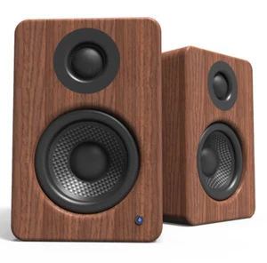 Kanto Yu2 Active Powered Bookshelf Speakers Built in DAC Hi-Fi - Walnut - Picture 1 of 9