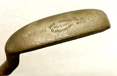 Frank Johnston Model Rose City Brass Head Blade Putter Claremont Cal USA ⭕️ S - Image 1 of 4
