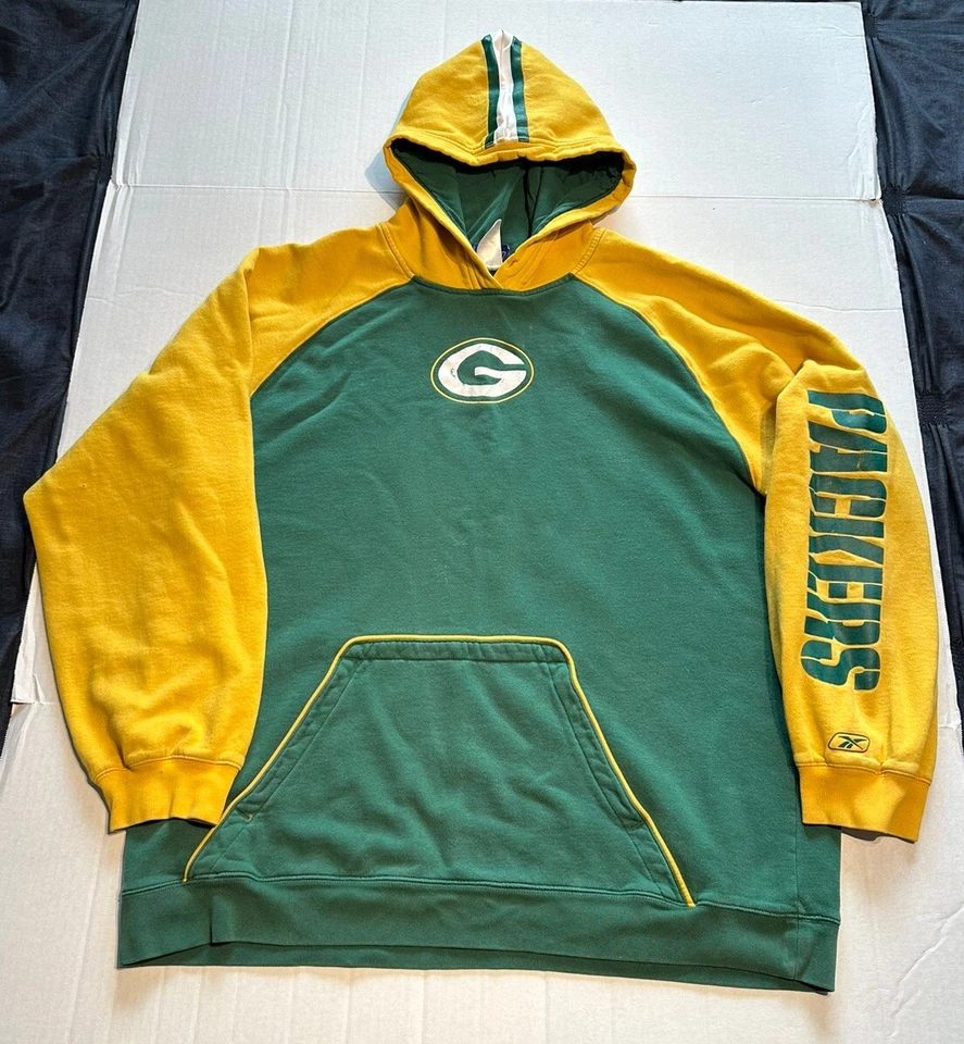 Sudadera con Capucha Manga Larga Logo "Casco" Green Bay Packers De Colección Para Hombres Talla 2XL Y2K Foto 1 de 4