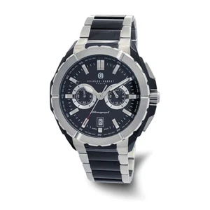 Charles Hubert 48mm Mens Stainless Steel Chronograph w/ Date Quartz Watch - Picture 1 of 1