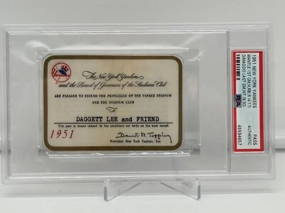 Mickey Mantle 1951 PSA Ticket/Pass Debut /1st Hit/Joe DiMaggio Last HR/Yankees⚾️ - Image 1 of 4