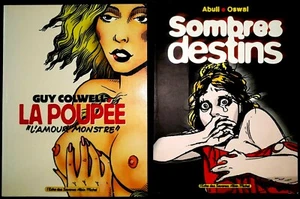 LOT DE 2 BD ADULTE "SOMBRES DESTINS "et " LA POUPEE " Occasion en tb - Foto 1 di 10