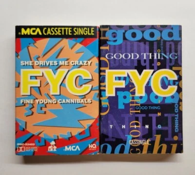Fine Young Cannibals FYC Good Thing & She Drive Me Crazy Cassette Single Lot - Image 1 of 4