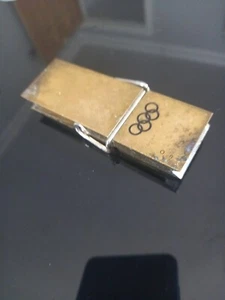 BRASS Vintage Olympic Games Merchandise Paperweight,Peg, 200 grams, 9x3x1cm - Picture 1 of 9