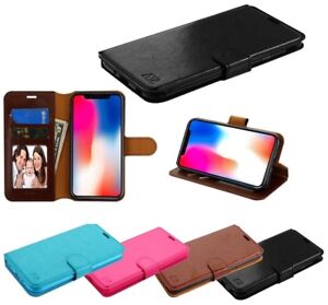 For Samsung Galaxy A6 2018 Leather Wallet Flip Card Stand Phone Case Cover Pouch