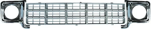 77-78 Chevy C10 Truck Silver Grille and LH & RH Chrome Headlight Bezels (Pair) - Picture 1 of 9