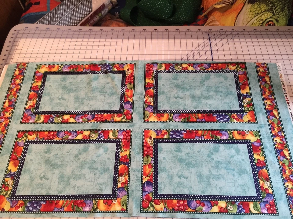 SUMMER PRESERVES 4 厨房塑料棉织物面板工艺缝纫,绗缝 — 第 1/4 张图片