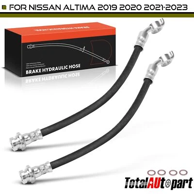 2x Manguera hidráulica de freno para Nissan Altima 2019 2020 2021-2023 trasera izquierda y derecha Foto 1 de 4