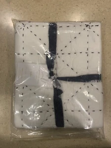 (2) Pottery Barn The Pickstitch Pillow Sham Emily & Meritt Standard Size NWT - Picture 1 of 4