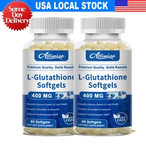 2Pack L-Glutathione Capsules Natural Antioxidant Anti-Aging Skin Whitening Pills - Picture 1 of 9