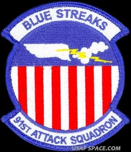 USAF 91st ATTACK SQ - SENSOR OP'S MQ-1 PREDATOR MQ-9 REAPER DRONE ORIGINAL PATCH - Picture 1 of 2