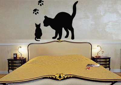 Наклейки WWall виниловая наклейка следы животных для кошек котят для детей ig116 - Изображение 1 из 3