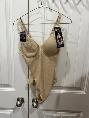Bali Ultra Light Body Briefer Shaper Firm Control Underwire Suit DF6552 Size 36B - Image 1 of 4