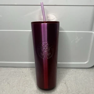 New 2021 Starbucks Holiday Stainless Steel Ombre Tumbler Cold Cup Venti 24 Oz - Picture 1 of 10