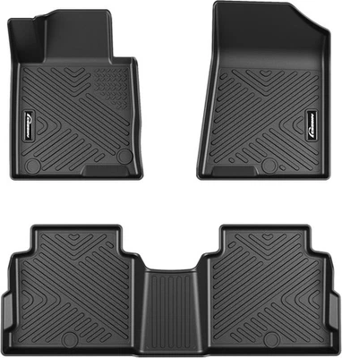 Floor Mats for Kia Optima 2016-2020 & for Sonata 2015-2019 TPE Black Floor Liner - Image 1 of 4