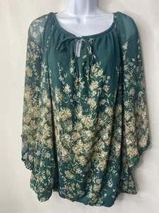Sara Michele Damen Shirt 3/4 Arm Größe 3X Büro Wald Fee Hochzeit Gast - Bild 1 von 10