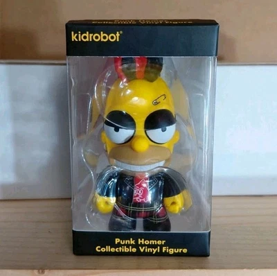 Kidrobot Los Simpson GITD Donut Riot Punk Homer Crimson Glaze Edition 3” LE 500 Foto 1 de 4