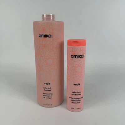 Lote de champú y acondicionador Amika Vault Color-lock (8 oz) (33,8 oz) - Imagen 1 de 4