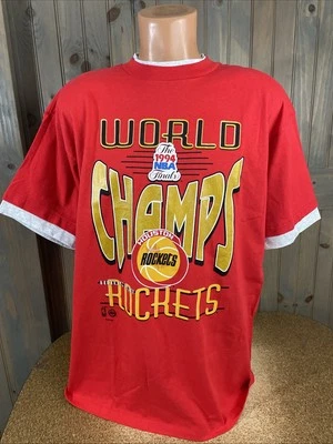 Camiseta De Colección NBA Houston Rockets 1994 Campeones Hecha EE. UU. XL Foto 1 de 4