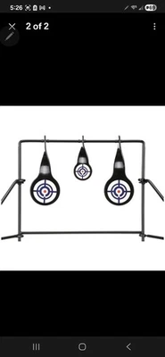 Steel Spinning Target, Use .177 and .22 Cal Pellets, 1.6 lbs. - Image 1 of 4