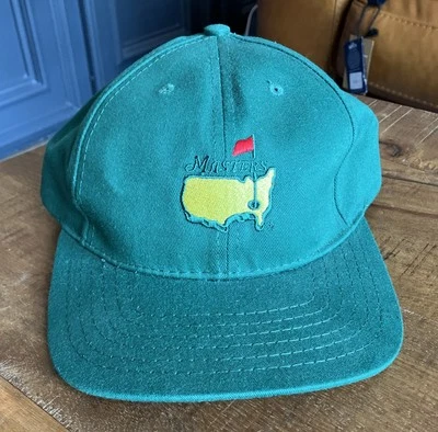 Gorra Masters vintage años 90 correa de cuero trasera Augusta Nationals Golf nueva con etiquetas Foto 1 de 4