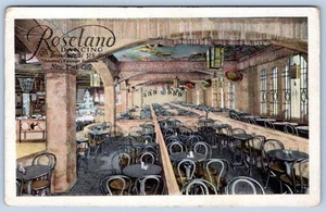 Postal #2 del área de mesa de Nueva York vista interior baile salón Roseland años 1910-20 - Imagen 1 de 2