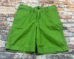 Abercrombie & Fitch Shorts Boys 10 Green Chino Casual 7" Preppy Outdoor Youth - Picture 1 of 14