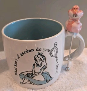 Disney Alice im Wunderland Alice & Grinsekatze Rühren 16 Unzen Tasse NEU! - Bild 1 von 7