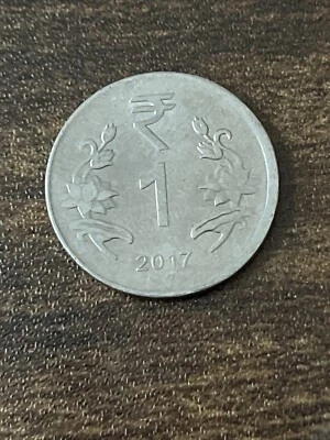 2017 India 1 RUPEE Actual Coin TK6319* - Image 1 of 3