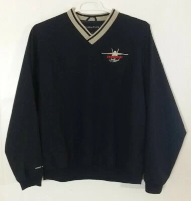 Pullover manga larga F/A-18 E/F Super Hornet Industry Team talla mediana vintage Foto 1 de 4