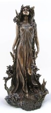 Jugendstil Figur Frauenskulptur antik Stil Art Nouveau Nymphe
