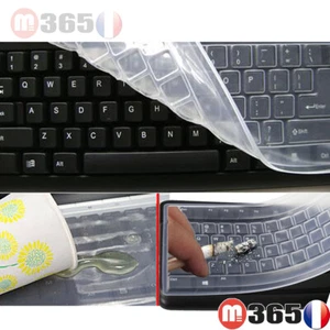 Protection clavier ordinateur pc silicone protège clavier pc universel - Zdjęcie 1 z 8