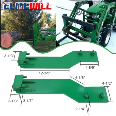 ELITEWILL® For John Deere Tractor Loader Quick Tach Weld On Mounting Brackets - Image 1 of 4