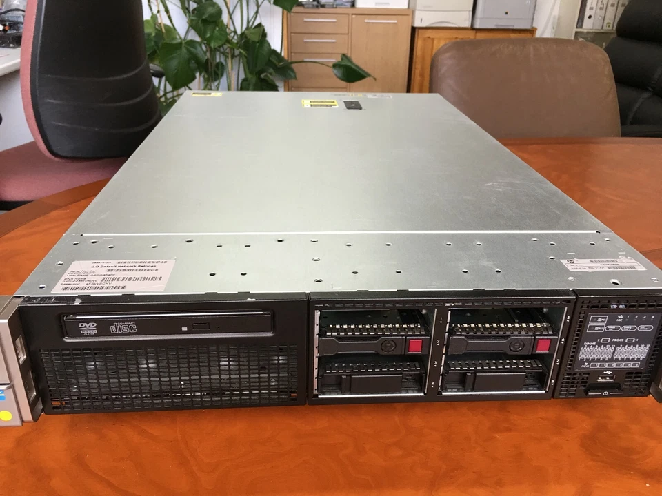 HPE DL380P Database Server 10-Core Xeon E5-2650L V2 48GB 600GB SAS vmware - Image 1 of 4