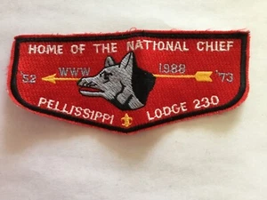 1988 Home of the National Chief Pellissippi Lodge 230 pocket flap Gold FDL - Picture 1 of 2