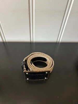 Cinturón de lona Dolce & Gabbana con hebilla de placa Foto 1 de 4