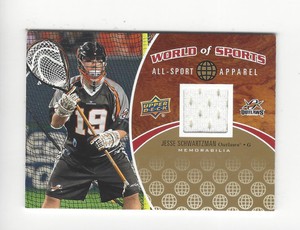 2010 UD World of Sports All-Sport Apparel #ASA46 Jesse Schwartzman RELIC