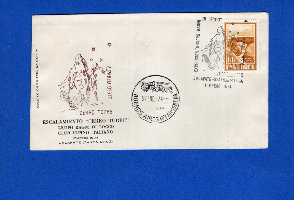 MOUNTAINS, ARGENTINA, ESCALAMIENTO CANCEL, 1974, - Image 1 of 1