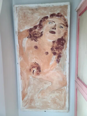 Arte popular figurativo desnudo Jimmy Lee Sudduth finales del siglo XX Foto 1 de 4