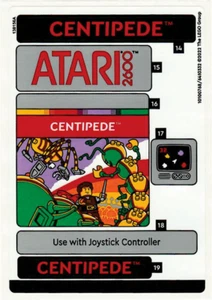 LEGO STICKER SHEET #3 CENTIPEDE FOR 10306 2600 COMPUTER SYSTEM Set New - Picture 1 of 1