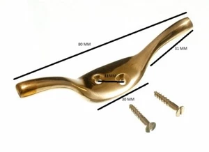 Asta per Tenda Anello Occhio Fisso Ottone Placcato Eb 25mm Id 32mm Od Pack Di 24 - Picture 1 of 1