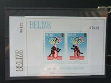 Belize 1979 Olympic Games, Moscow set of 2 MS. MNH
